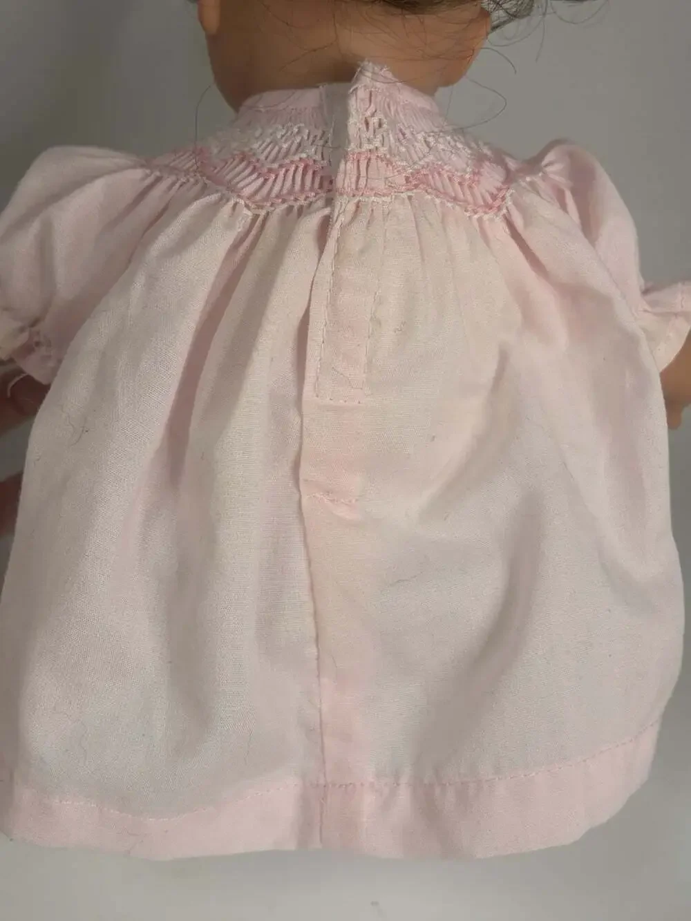Rosalina Doll Pink Dress 10” Bella Brunette Brown Eyes Embroidered Dress